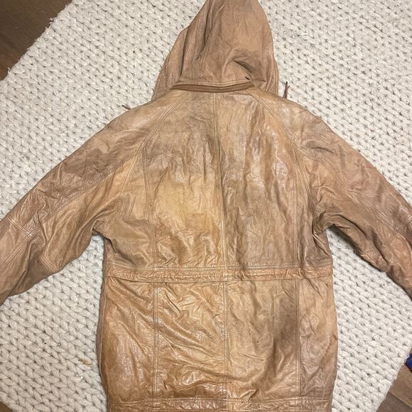 Vintage Adventure Bound Wilson's Leather Parka M Jacket Women Long Mid Length - Picture 6 of 6